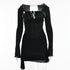 Irregular Tunic Waist Slim Dress Suspenders In Summer - ROUTINE FASHION